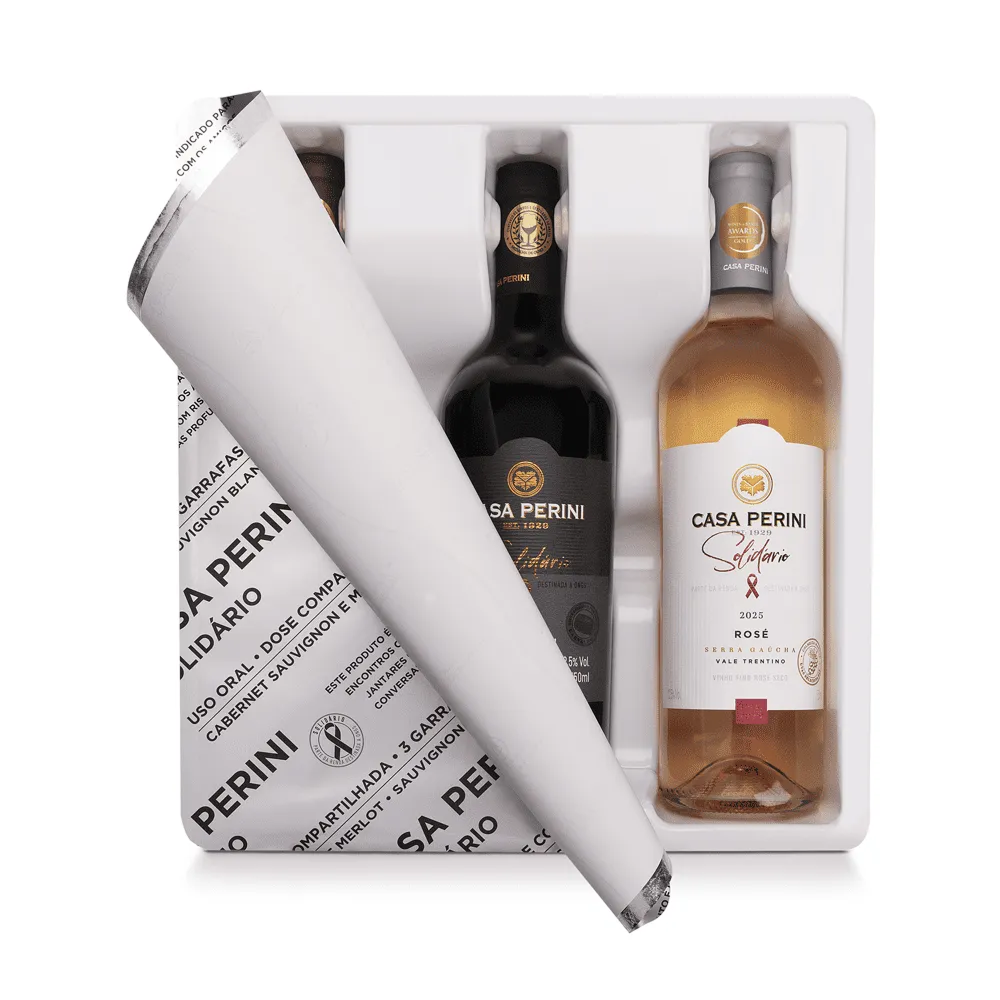 Box Vinho Solidário Casa Perini - 3 Vinhos Especiais